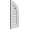 Ekena Millwork Quarter Round Top Right Surface Mount PVC Gable Vent w/ 3-1/2"W x 1"P Standard Frame, 12"W x 26"H GVPQR12X2601SN - alternate 4